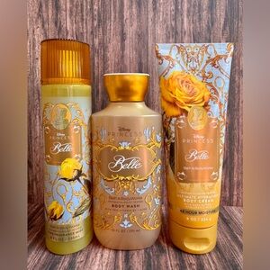 🌟👑Bath & Body Works Disney Princess Belle Body Care Set Brand New👑🌟